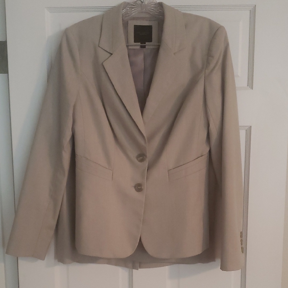 The Limited Beige Blazer and Skirt